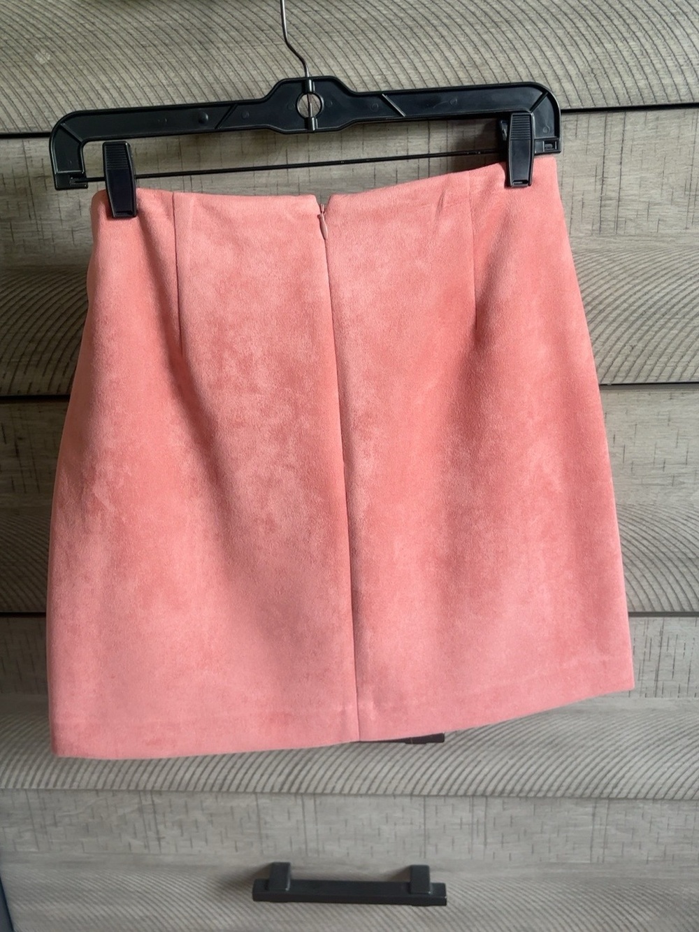 LOFT Faux Suede Tie Waist Mini Skirt Pink Size 0 - Picture 5 of 6
